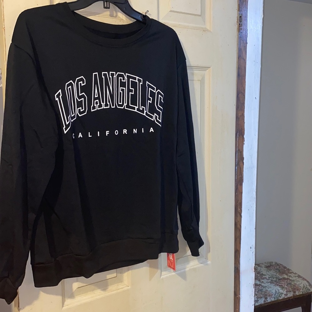 Letter Drop Shoulder Sweatshirt